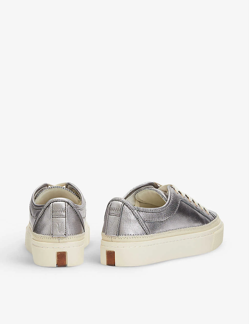 AllSaints Milla Chunky-sole Leather And Canvas Trainers - Image 4
