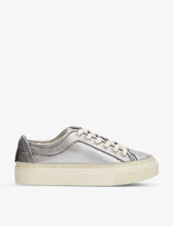 AllSaints Milla Chunky-sole Leather And Canvas Trainers