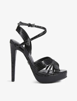 KG Kurt Geiger Sammy2 Vegan Strappy Faux-leather Heeled Sandals
