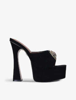 Kurt Geiger London Kensington Suede Platform Mules