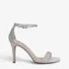 Steve Madden Illumine Crystal-embossed Faux-suede Heeled Sandals