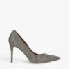 Kurt Geiger London Belgravia Crystal-embellished Woven Courts