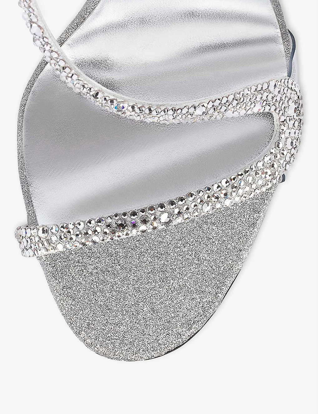 Christian Louboutin Rosalie Strass 100 Suede Heeled Sandals - Image 5