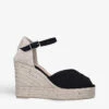 Castañer Bianca Open-toe Cotton-canvas Wedge Espadrilles