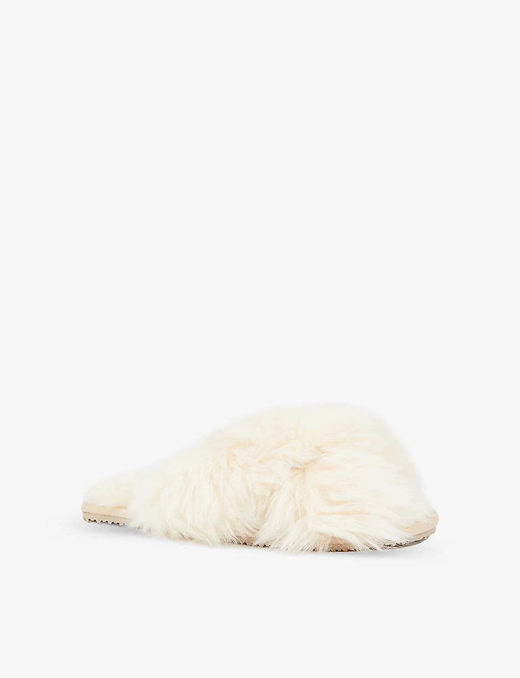 Crossover-strap Shearling Slippers - Image 3