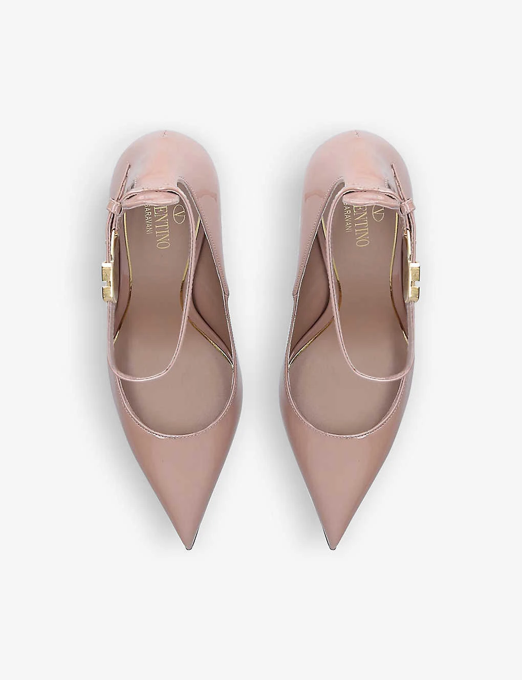 Valentino Garavani Tan Go Patent-leather Courts - Image 2