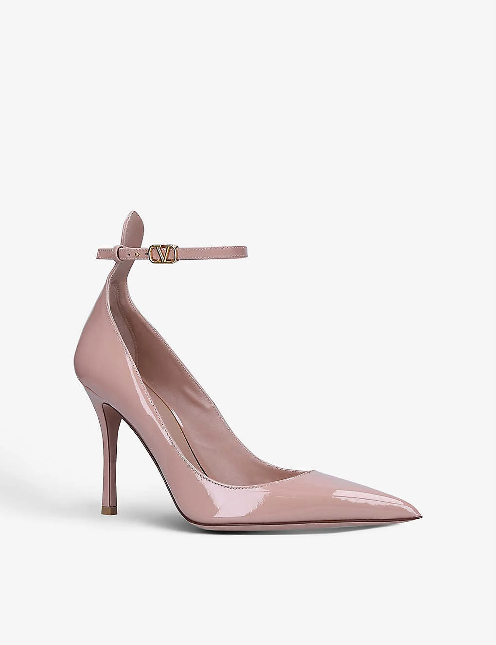 Valentino Garavani Tan Go Patent-leather Courts - Image 3