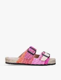Manebi Yucatan Double-strap Jute Sandals