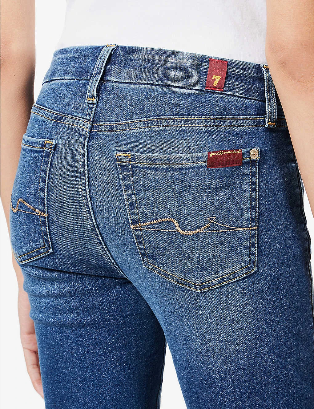 7 For All Mankind Kimmie Straight-leg Mid-rise Stretch-denim Jeans - Image 6