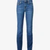 7 For All Mankind Kimmie Straight-leg Mid-rise Stretch-denim Jeans