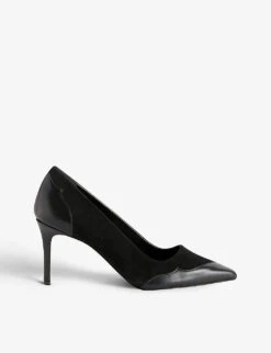 CLAUDIE PIERLOT Adelie Two-tone Leather Court Shoes