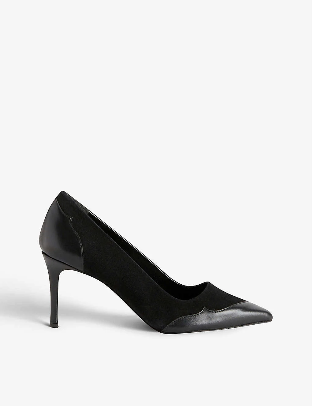 CLAUDIE PIERLOT Adelie Two-tone Leather Court Shoes