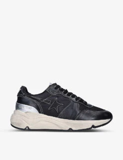 Golden Goose Women's Running Sole 90179 Leather And Mesh Mid-top Trainers