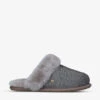 Ugg Caviar Scuffette II Textured Metallic Sheepskin Slippers