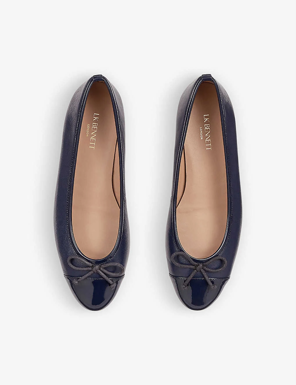 Kara Toe-cap Leather Ballerina Pumps - Image 2