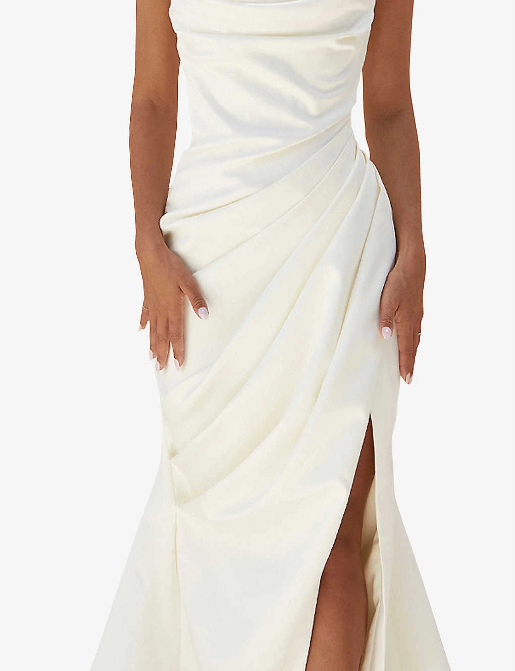 Delphine Sleeveless Satin Maxi Dress - Image 5
