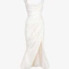 Delphine Sleeveless Satin Maxi Dress