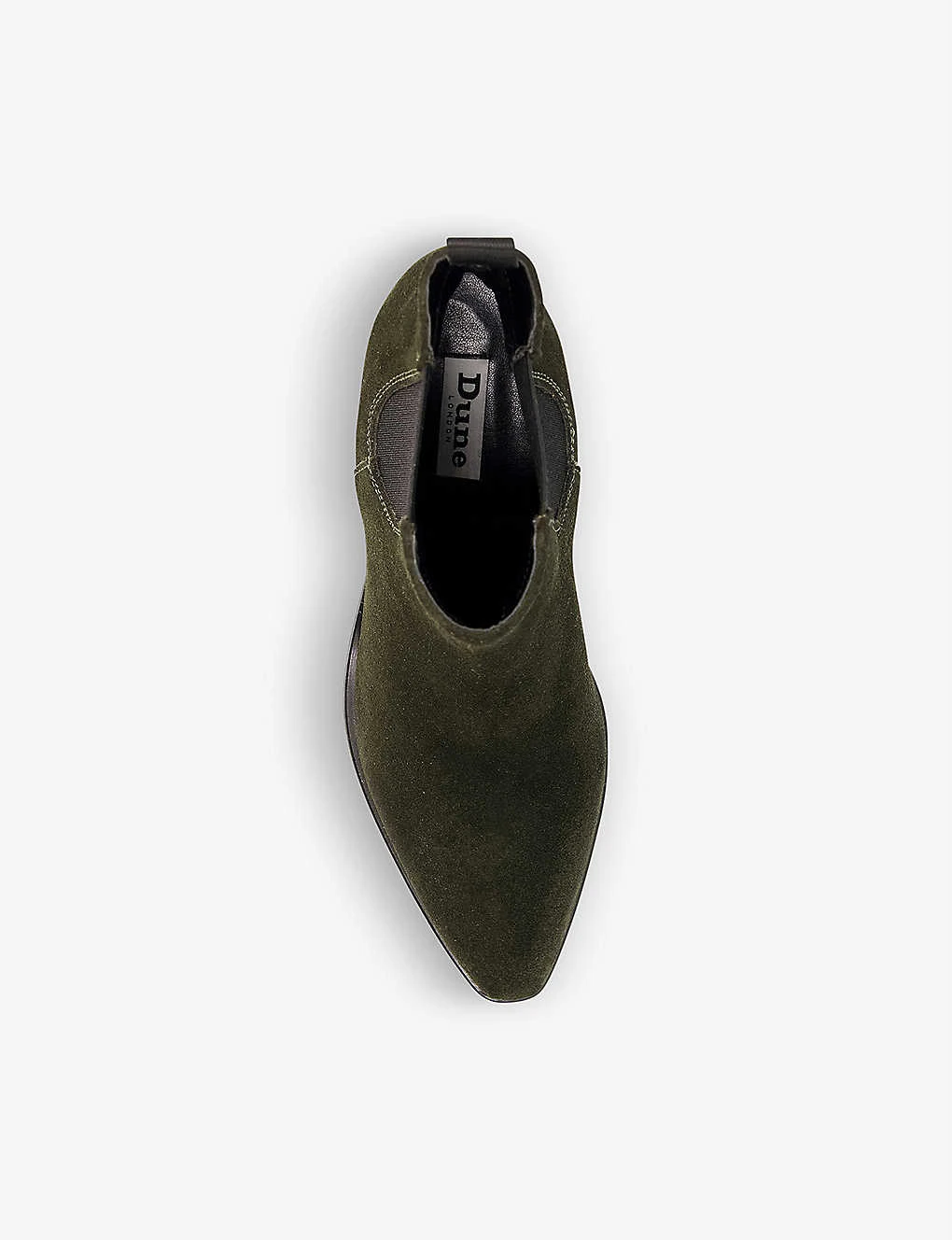 Dune Prea Pointed-toe Heeled Suede Chelsea Boots - Image 2