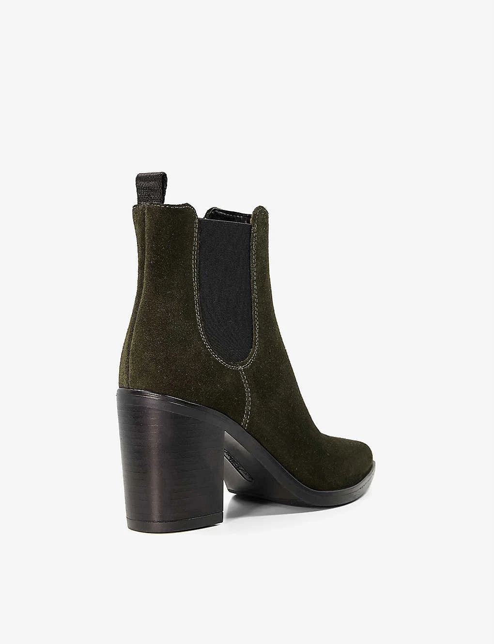Dune Prea Pointed-toe Heeled Suede Chelsea Boots - Image 4