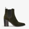 Dune Prea Pointed-toe Heeled Suede Chelsea Boots