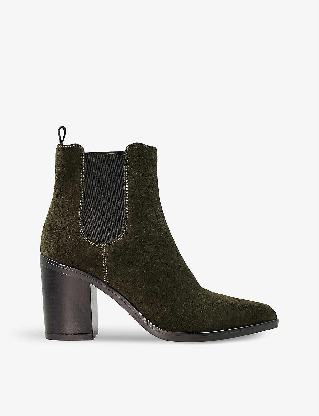 Dune Prea Pointed-toe Heeled Suede Chelsea Boots