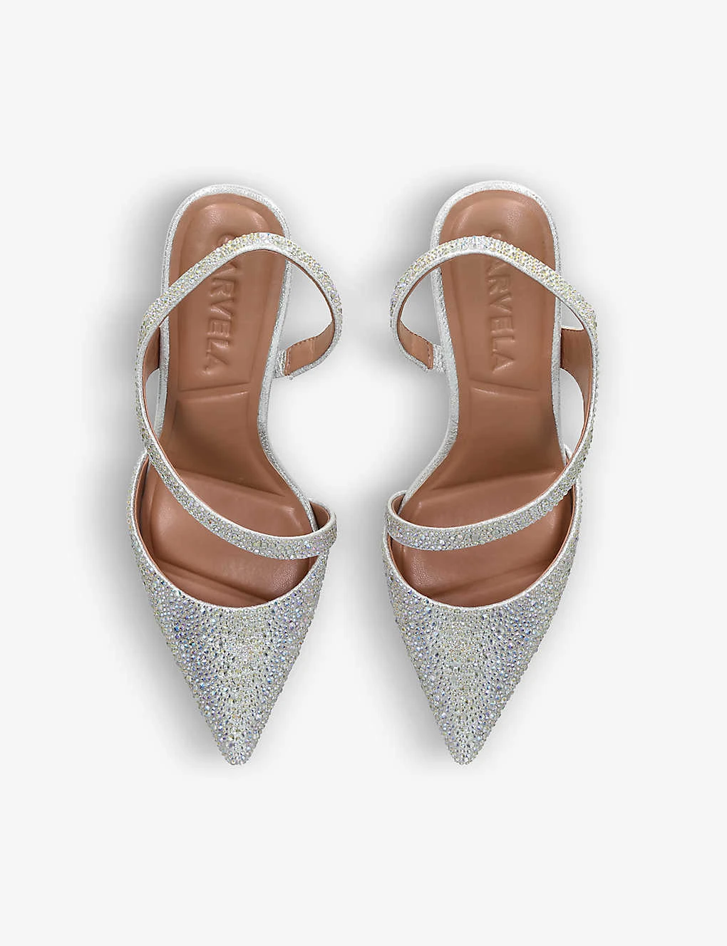Carvela Symmetry Crystal-embellished Heeled Courts - Image 2
