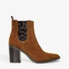 Dune Prea Block-heel Suede Western-style Chelsea Boots