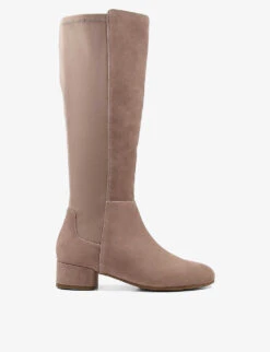 Dune Tayla Panel-design Suede Boots
