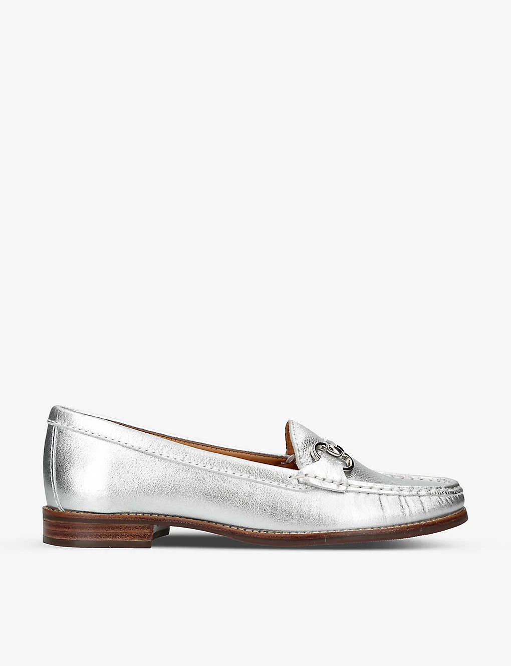 Click 2 Chain-embellished Leather Loafers