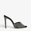 Paris Texas Holly Crystal-embellished Suede Heeled Mules