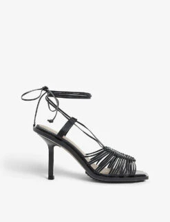 AllSaints Dina Rope-strappy Leather Heeled Sandals