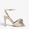 Kurt Geiger London Kensington Crystal-embellished Tweed Heeled Sandals