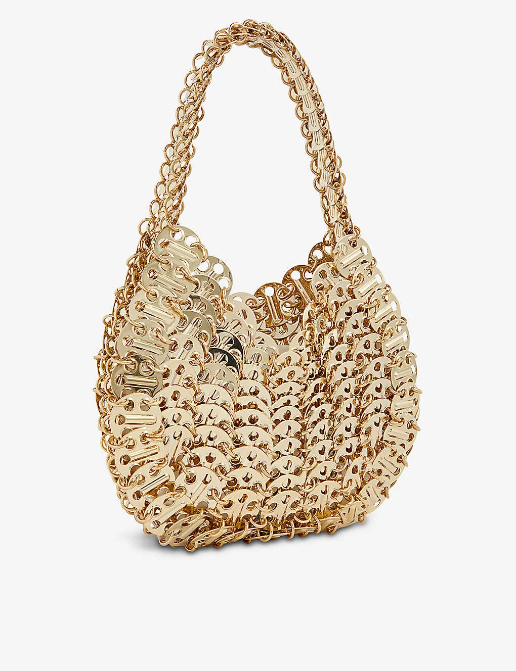 Paco Rabanne 1969 Moon Rhinestone-embellished Metal Shoulder Bag - Image 3