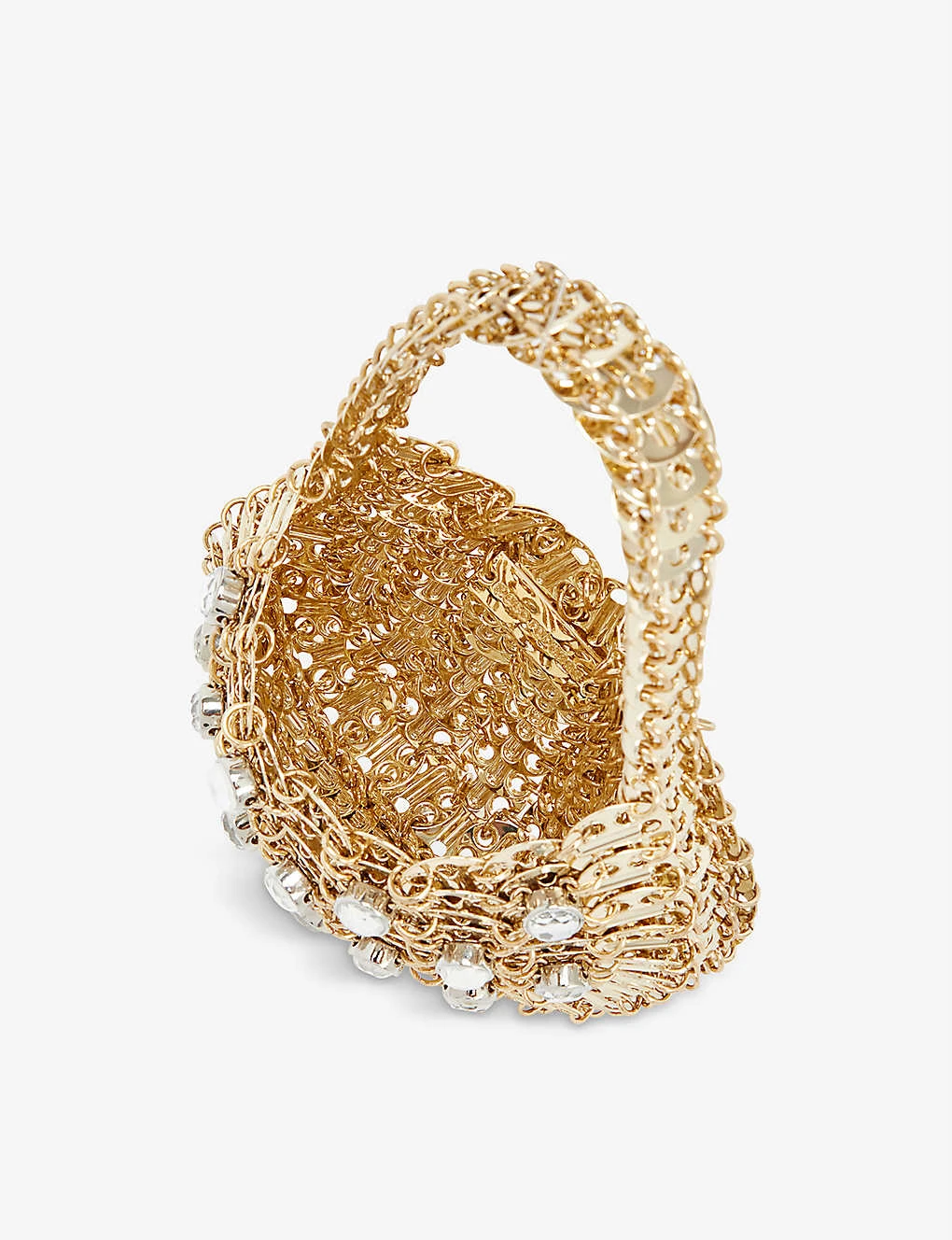 Paco Rabanne 1969 Moon Rhinestone-embellished Metal Shoulder Bag - Image 4