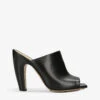 Bottega Veneta Canalazzo Open-toe Leather Heeled Mules
