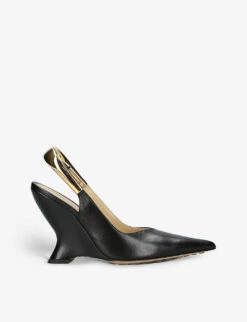 Bottega Veneta Punta Leather Slingback Heels