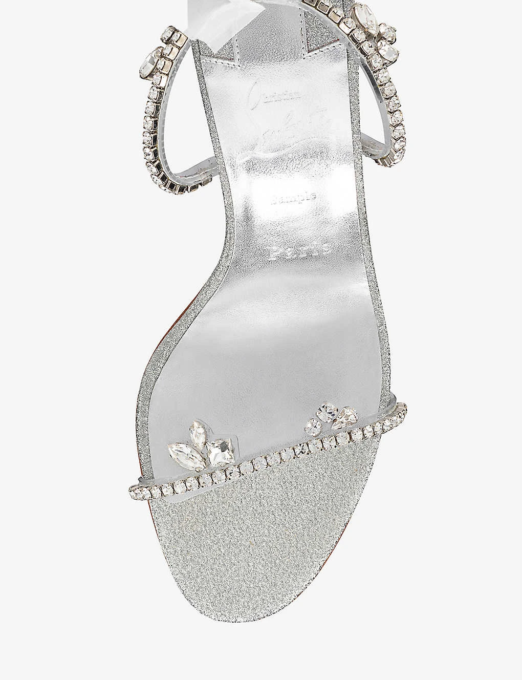 Christian Louboutin Just Queen 70 Leather And PVC Heeled Sandals - Image 3