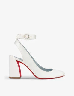 Christian Louboutin Miss Sab Sling 85 Silk Courts