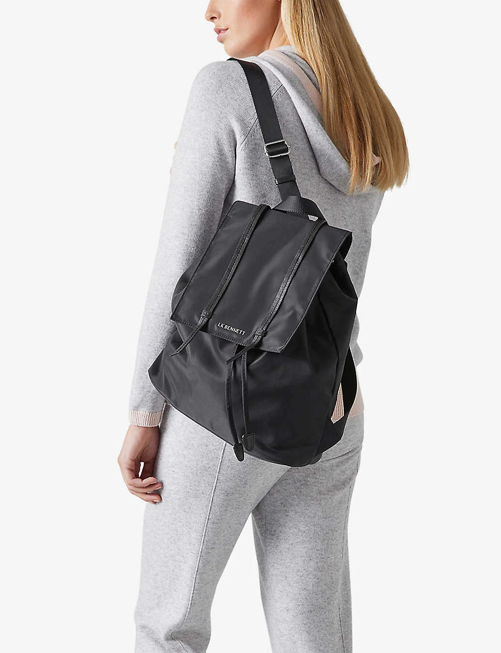 Billie Logo-embossed Recycled Nylon Backpack - Image 4