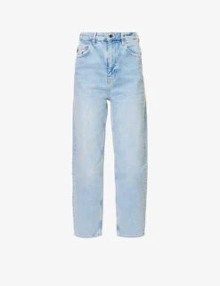 Balloon Tapered-leg Mid-rise Stretch-denim Jeans