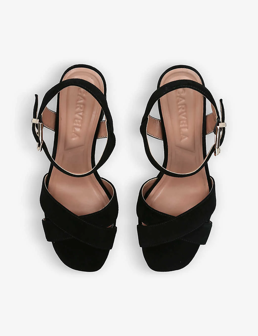 Carvela Serafina Cross-strap Platform Suede Sandals - Image 2
