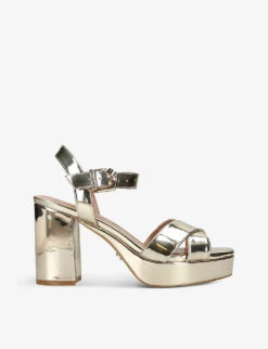 Carvela Serafina 100 Patent Faux-leather Platform Sandals
