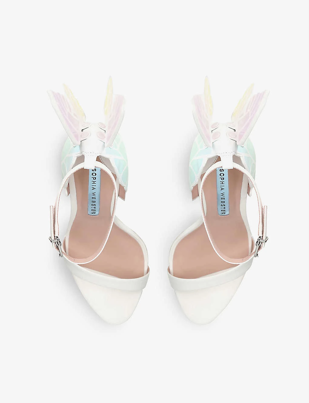 Sophia Webster Chiara Wing-embellished Leather Heeled Sandals - Image 2