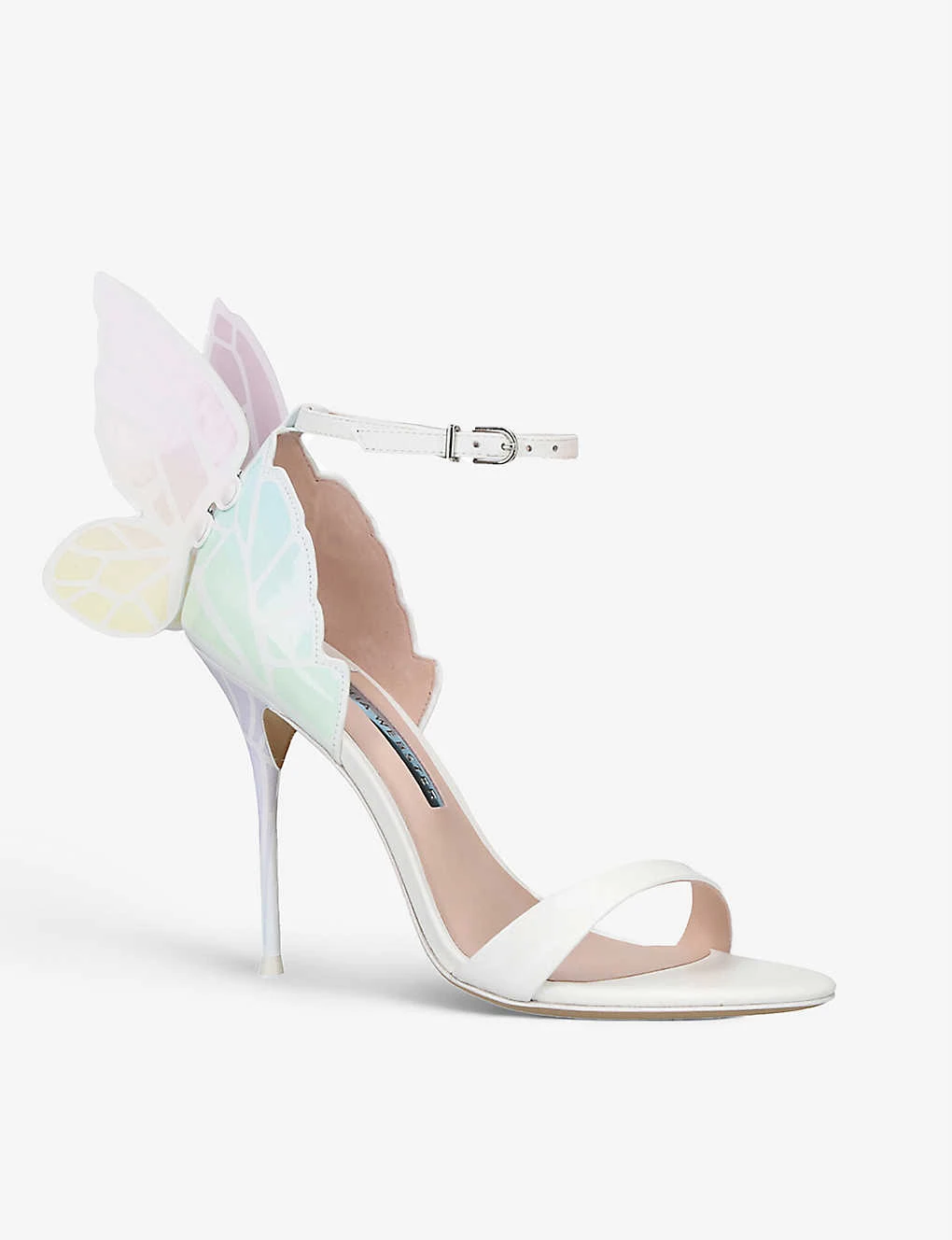 Sophia Webster Chiara Wing-embellished Leather Heeled Sandals - Image 3