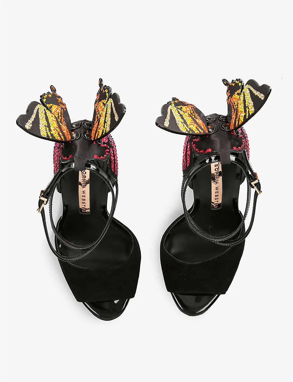 Sophia Webster Chiara Crystal-embellished Leather Platform Heeled Sandals - Image 2