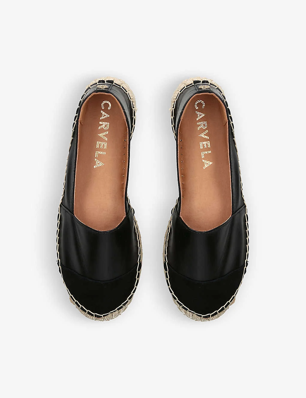 Siesta Panelled Leather Espadrilles - Image 2