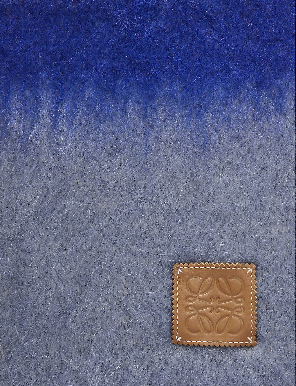 Loewe Anagram-patch Striped Wool And Mohair-blend Scarf - Image 2