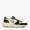 Golden Goose Running Sole Glittered Star Leather Trainers