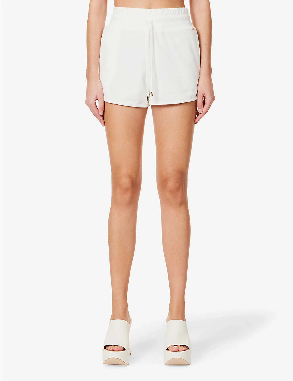 Melissa Odabash Harley Mid-rise Cotton-blend Shorts - Image 3