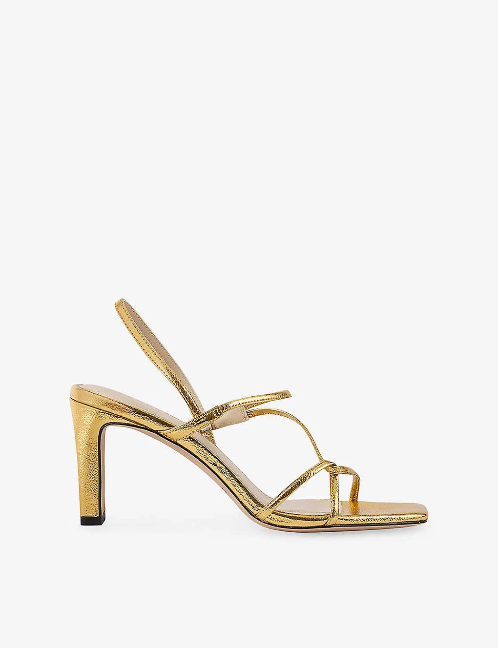 Sandro Faye Strappy Leather Heeled Sandals